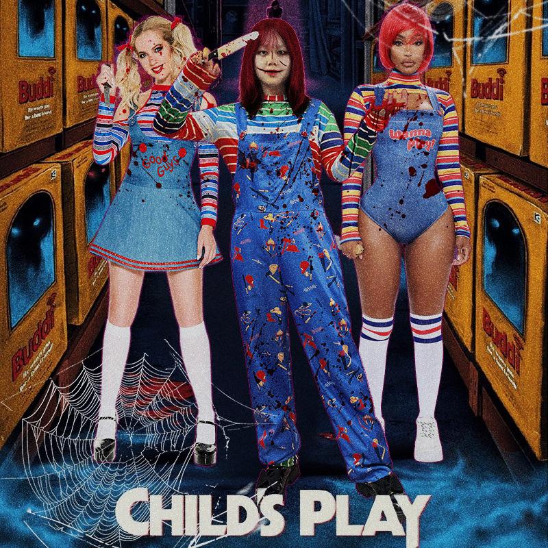 Wish Amazon's Popular Ghost Doll Return Cos Sexy Jumpsuit Chaji Female Role-Playing Stage Costume