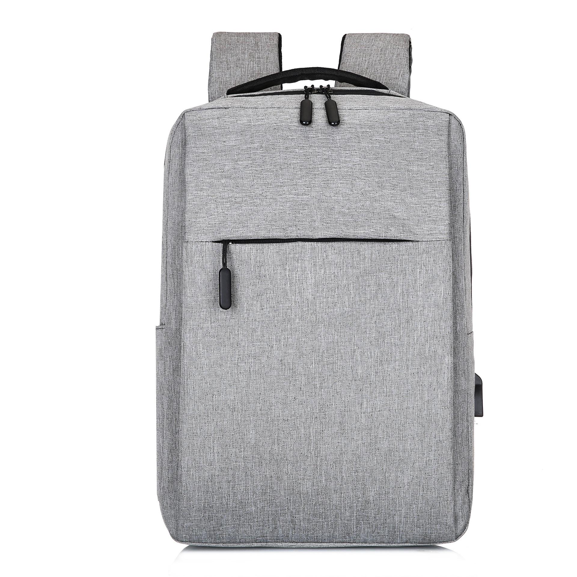 Cross-Border Men's Business Casual Multi-Functional Backpack for Business Trips and Commuting, Laptop Backpack with Printed Logo