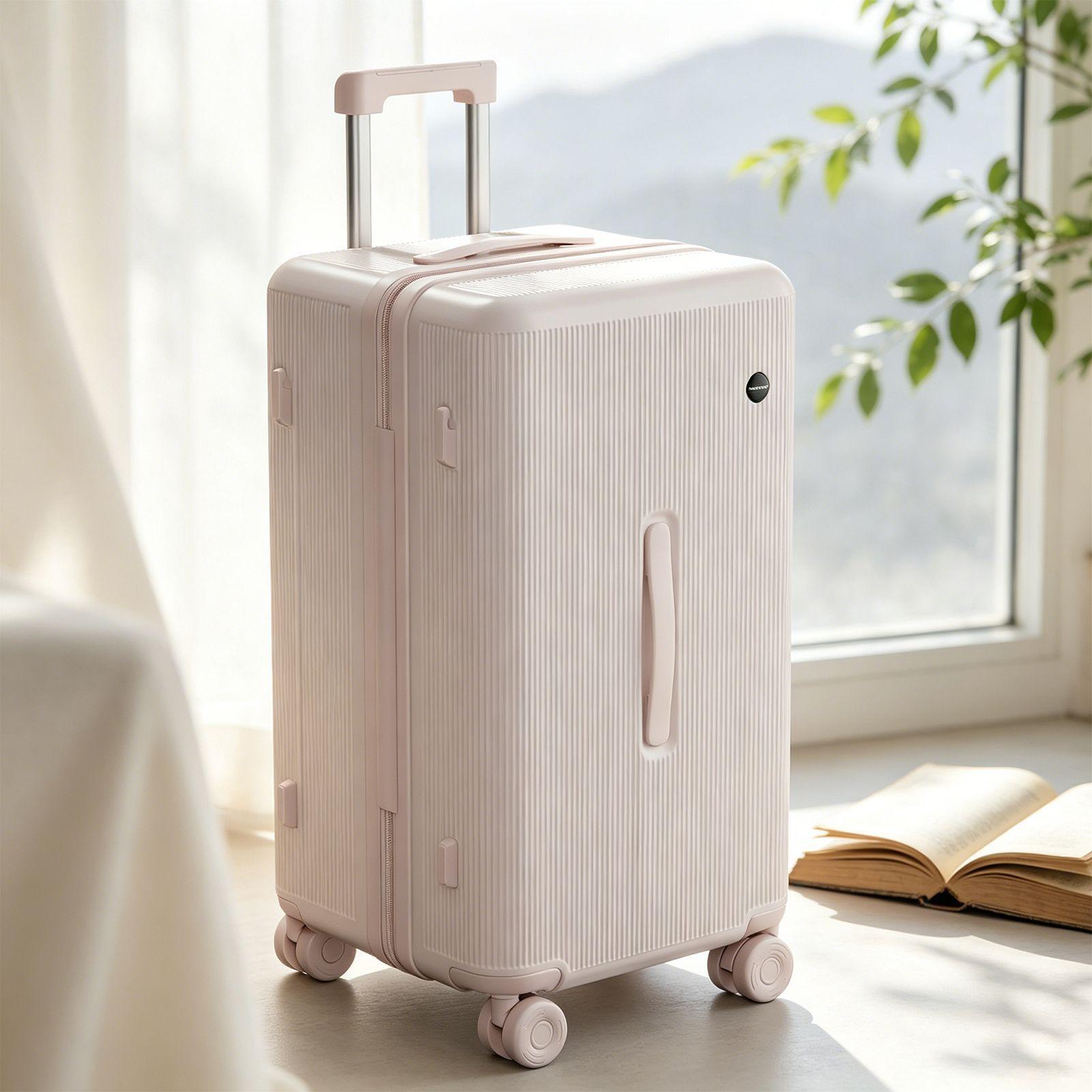 2026 New PC High-Style Women's Luggage, Dune Max Large Capacity Travel Suitcase 24inch Carry-on Trolley Case
