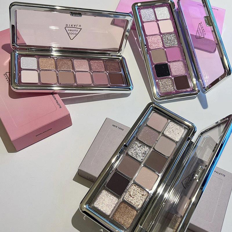 DIKALU DIKALU 12 color eye shadow cement plate matte earth color milk tea plate eye shadow raw neutrals