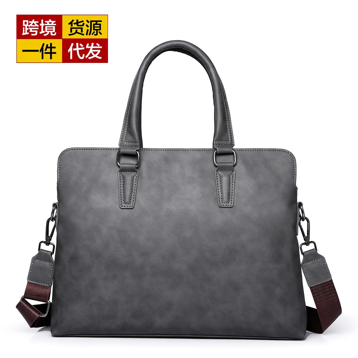 Katie Kangaroo Men's Handbag Briefcase Business Casual Large Capacity Men's Bag Cross-border Source A304