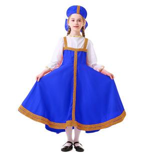 Russian National Costume Adult Games Children's Cosplay Foreign Trade Amazon Ukrainian Performance Costumes