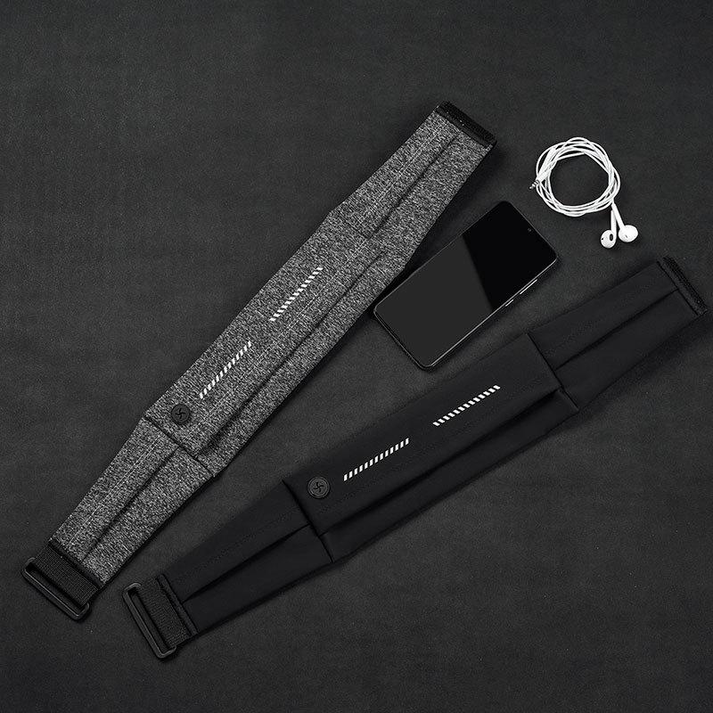 Running Mobile Phone Waist Bag for Men and Women, Personal Sports Morning Running Equipment, Waterproof Invisible Ultra-Thin Fitness Belt Bag
