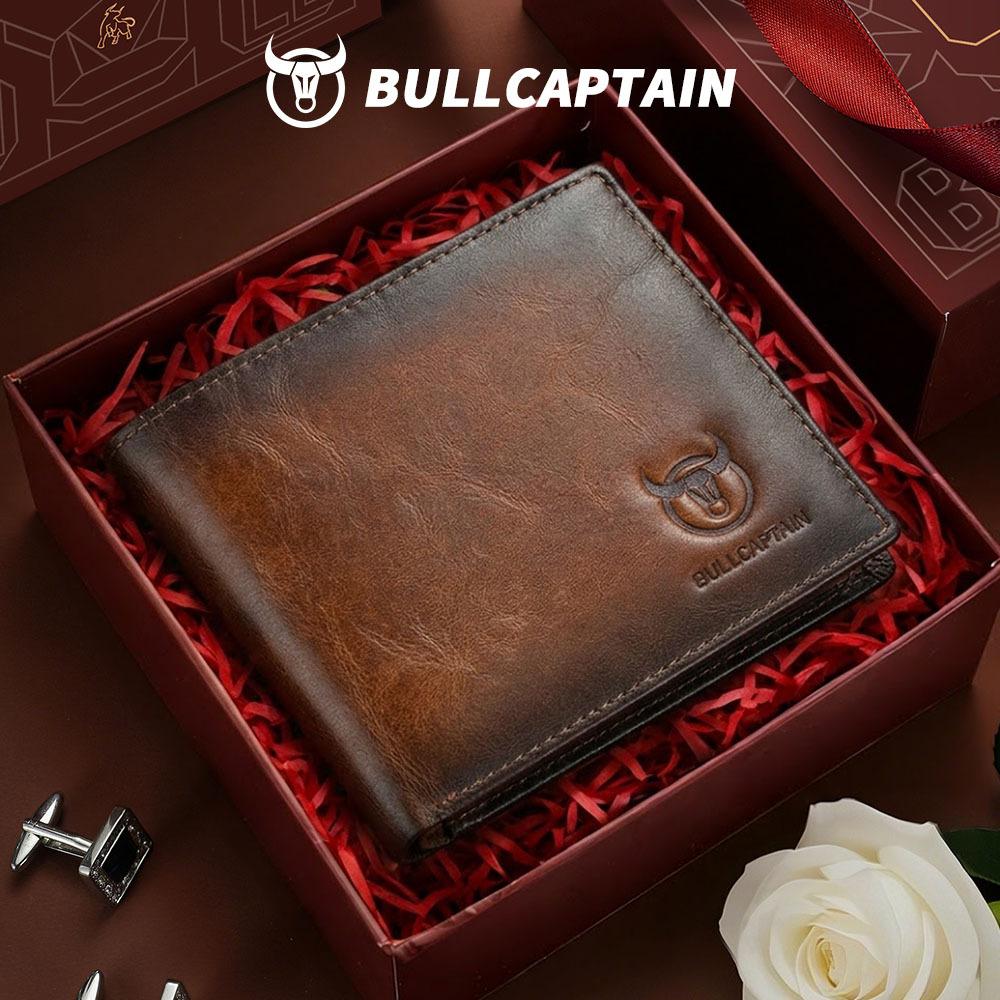 Captain Niu Guangzhou Baiyun Manufacturer Wallet Men's Genuine Leather Short Anti-Theft Brush Multi-Card Slot First Layer Soft Cowhide Wallet