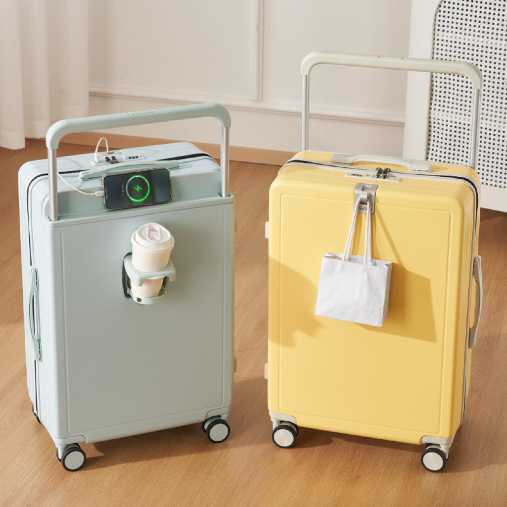 Wide Pull Rod Luggage Case Women's New 20-inch Boarboard Case Small Lightweight Travel Code Pull Rod Case Silent 24 Men