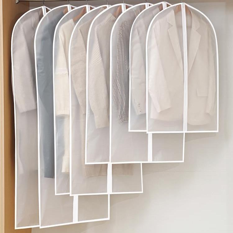 Clothes Dust Cover Household Washable Thickened Transparent Clothing Hanging Bag Waterproof Coat Storage Dust Bag