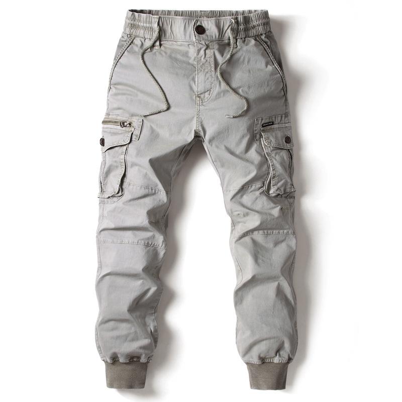 2025 Four Seasons Leg Pants Men's Large Size Pants Fashionable Multi-Color Casual Overalls Large Size Loose Pants