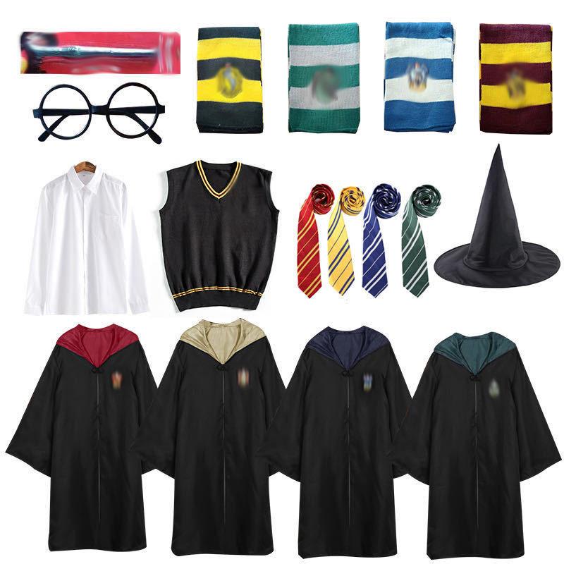 Halloween Magic Academy Cloak Cosplay Costume Wizard Robe Anime Role Play One Piece Dropshipping