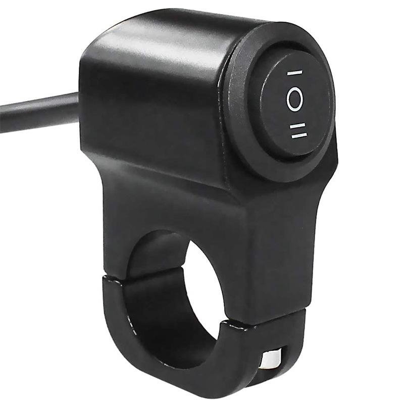 Handlebar Equipped with Aluminum Alloy Switch, Motorcycle High and Low Beam Turn Signal Faucet, Handlebar Switch, Universal Modification Accessories