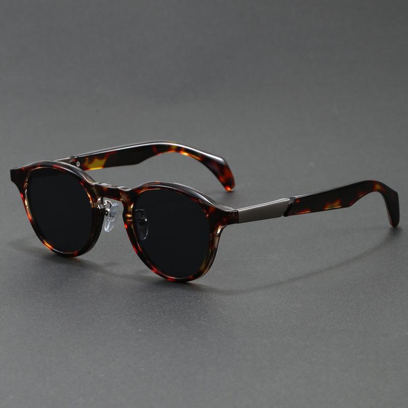 2026 New Fashion Spliced Temple Design Trendy Sunglasses for Men and Women, Personalized High-End Style, Can Be Customized with Prescription Lenses