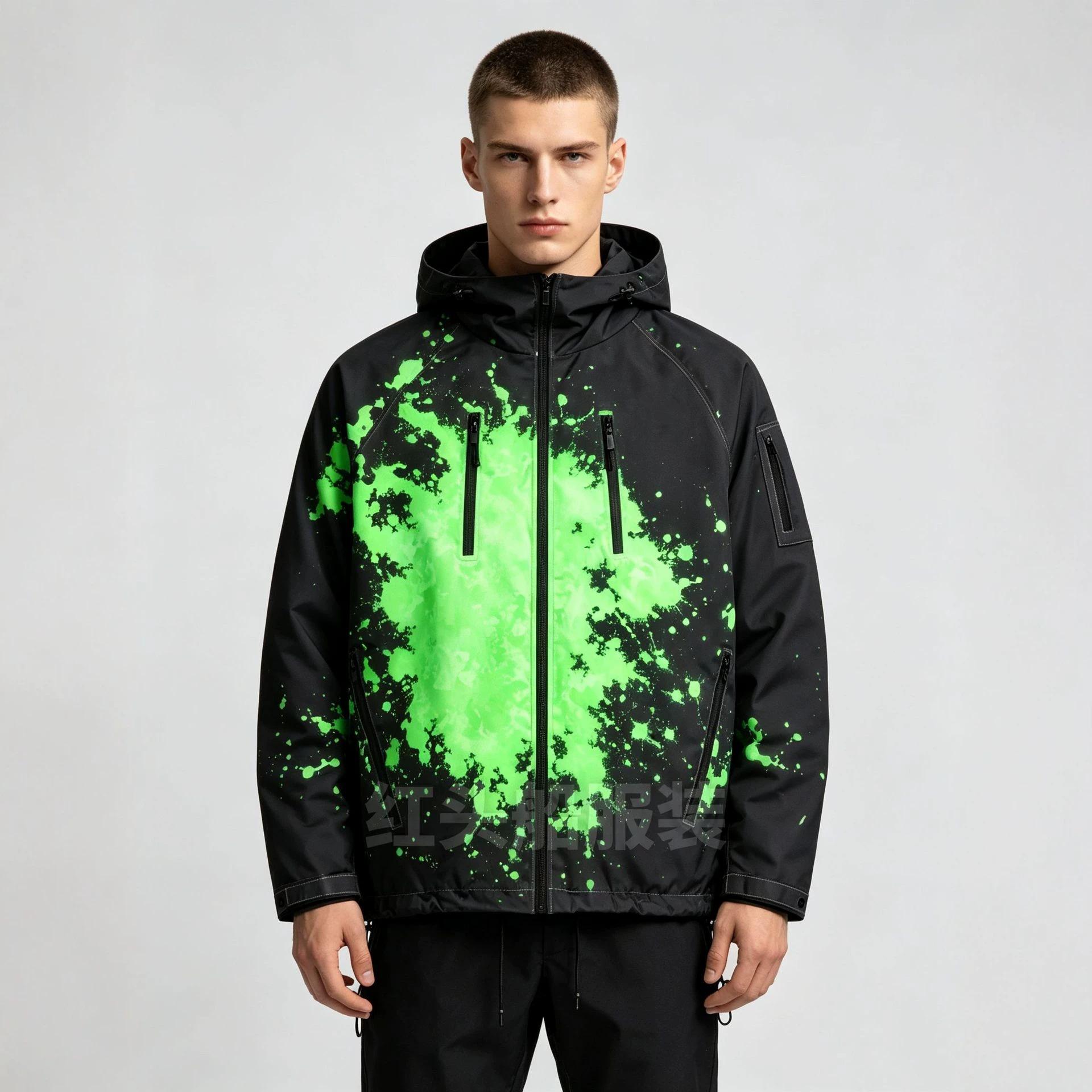 European and American Men's Jackets, Temperature-Sensitive Color-Changing Thermal Reactive Casual Coats, Waterproof Sports Windbreakers, Winter Foreign Trade Cross-Border
