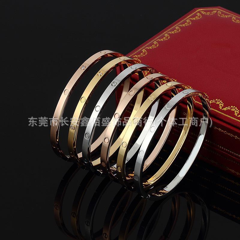 Factory Direct Sale Cnc Buckle Bracelet Open Love Bracelet Titanium Steel Precision Edition Unisex Bracelet Non-Fading
