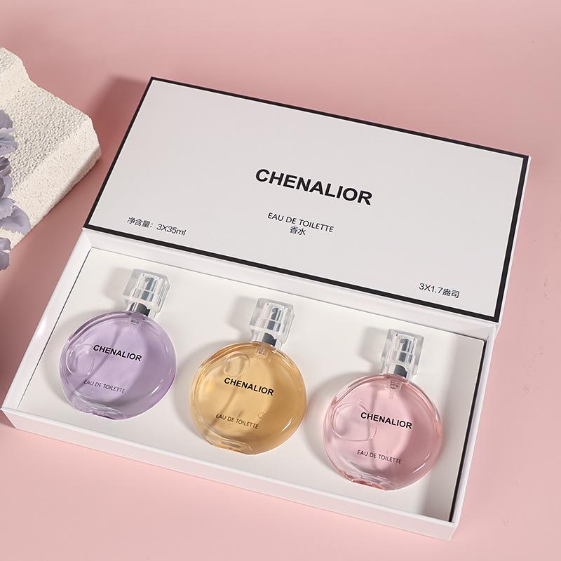 Chenalior Perfume Set Powder Meets Purple Meets Perfume Women's Long-Lasting Cross-Border Gift Box Perfume
