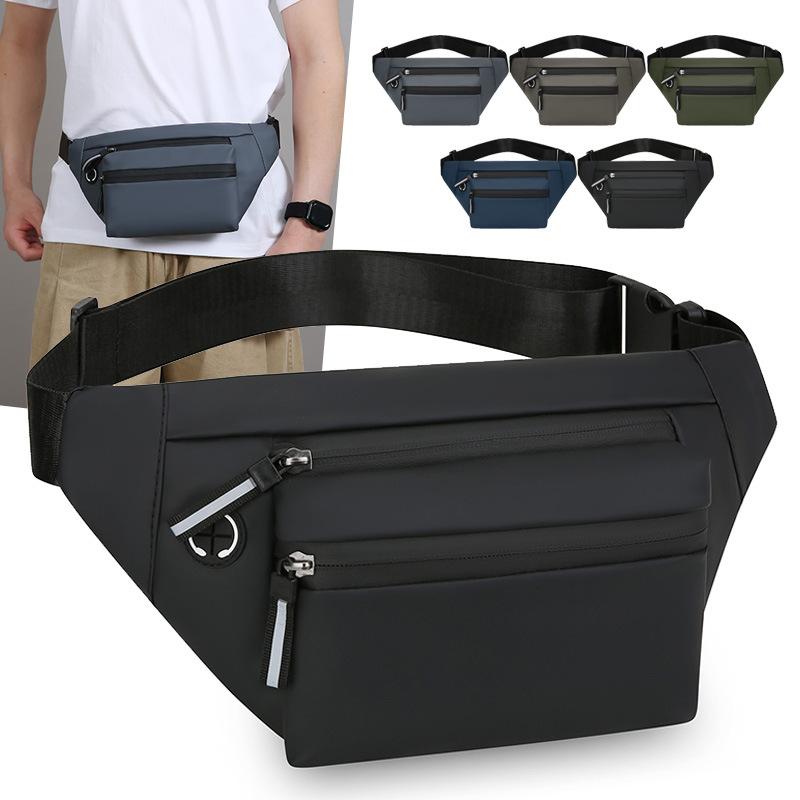 Waist Bag Chest Bag Ins Men's Waterproof Personalized Casual Outdoor Sports Crossbody Bag Fashionable Korean Style Trendy Cycling Bag