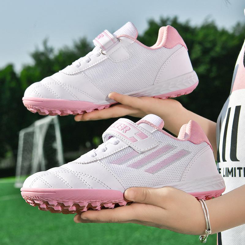 Children's football shoes boys and girls tf broken nails professional competition training shoes primary and secondary school lawn school special sneakers