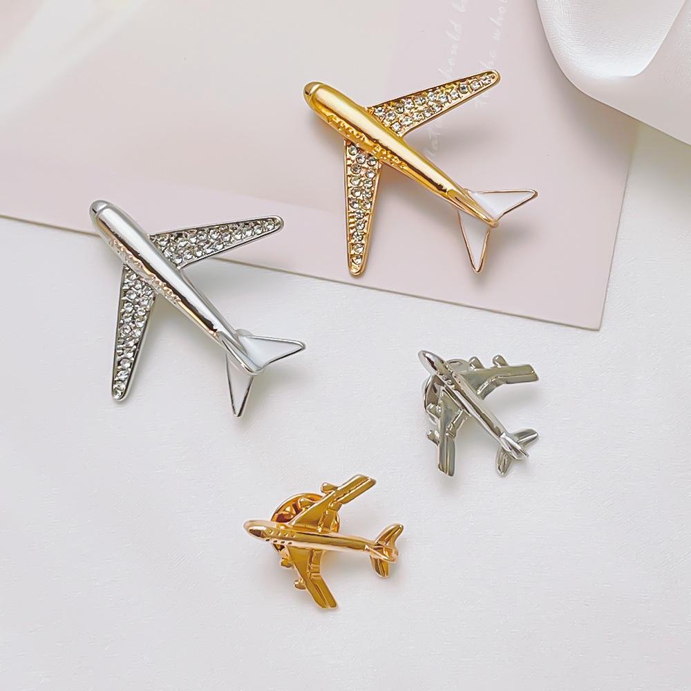 Aircraft brooch exquisite South Korea temperament high-grade corsage women's sweater pin fashionable personality suit jacket accessories pin