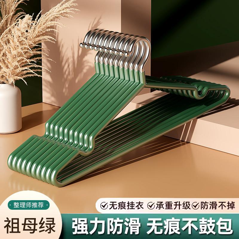 Clothes Hanger for Home Hanging Clothes, Non-Marking, Non-Slip, Plastic-Impregnated Clothes Hanger for Home Daily Use, Bold Balcony Adult Drying Clothes Hanger