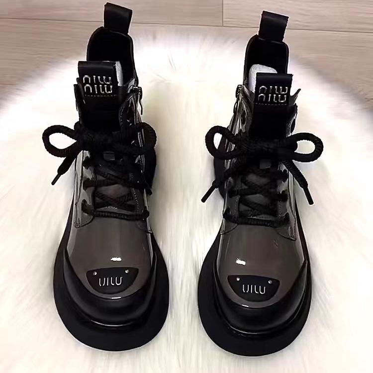 2026 Autumn and Winter New Style Fleece-Lined Martin Boots Versatile Round-Toe Cotton-Padded Warm Soft-Soled Non-Slip Trendy Women's Boots