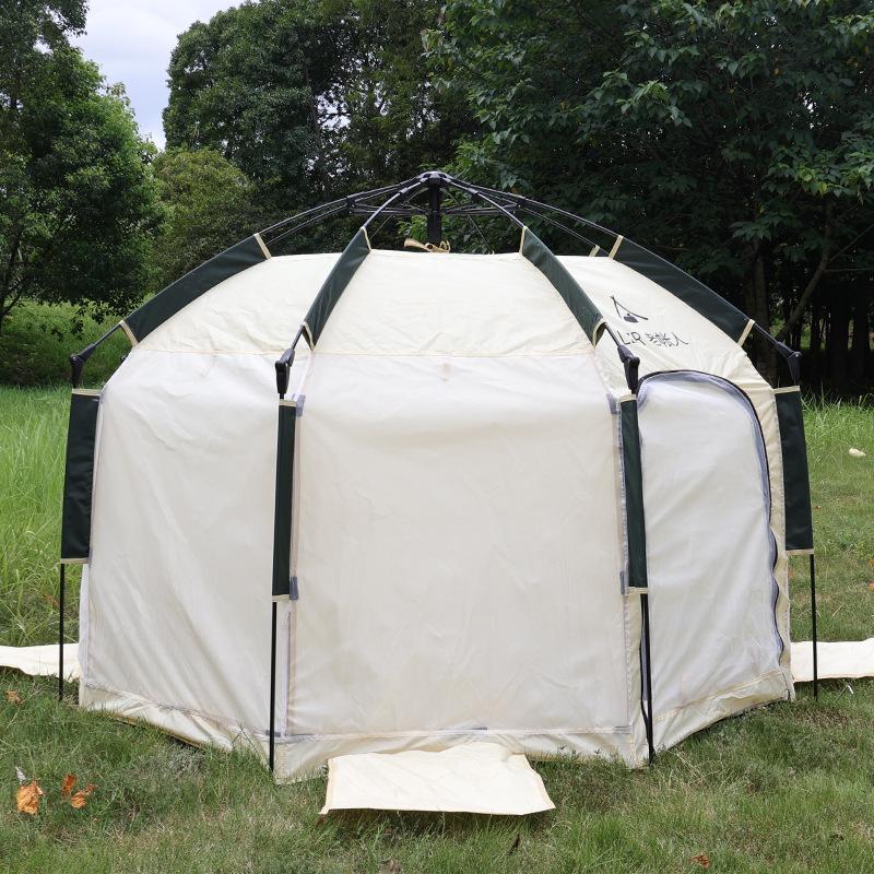 Manufacturer-customized portable fully automatic tent, quick-open camping overnight tent, octagonal tent, outdoor folding tent