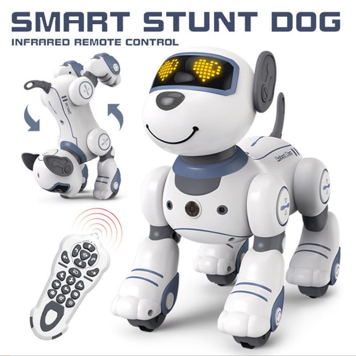 Cross-Border Bg1533 Stunt Pet Dog Intelligent Voice Dialogue Robot Dog Touch Sensing Programming Follow Me Robot Dog
