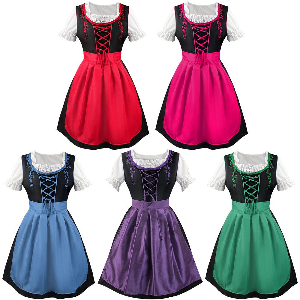 Halloween Maid Costume Oktoberfest Cosplay Role-Playing Maid Plus-Size Dress Cosplay Stage Performance Outfit