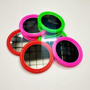7cm small round mirror makeup mirror portable student dormitory all one dollar small color dressing mirror