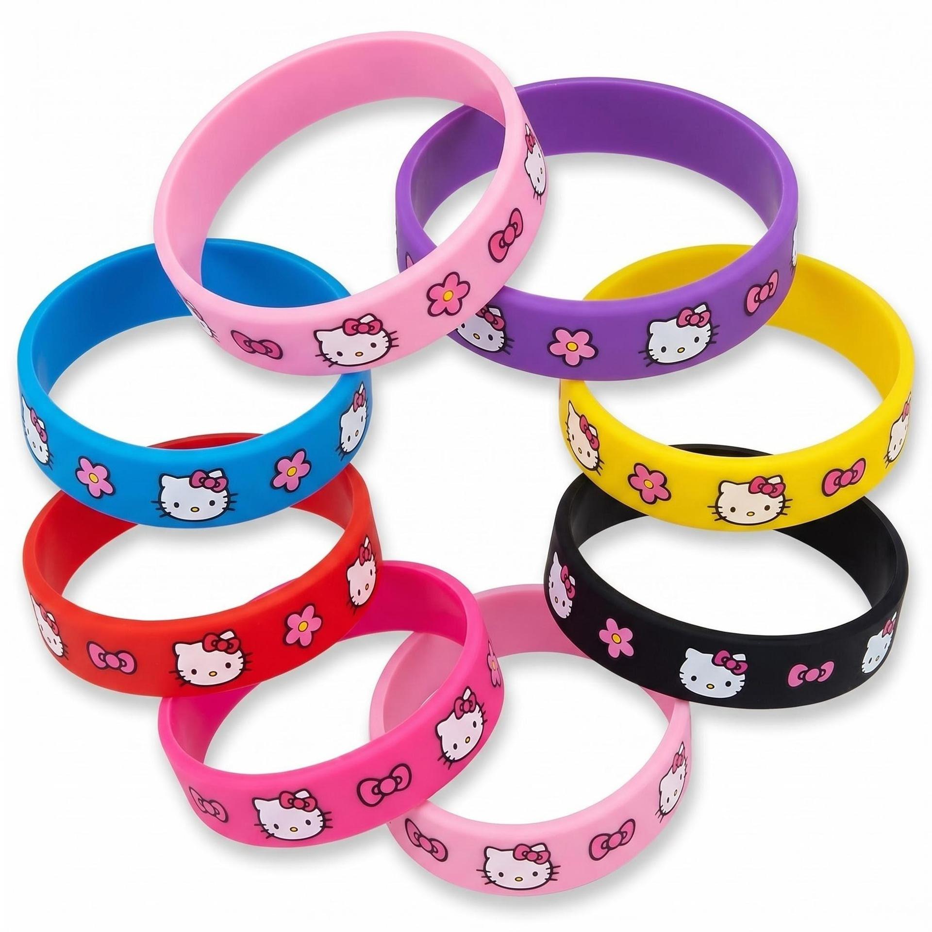 Cross-Border Exclusive Supply of Cartoon Anime Silicone Bracelets, Birthday Glow-In-The-Dark Holiday Party Supplies, Bracelet Set Collaboration