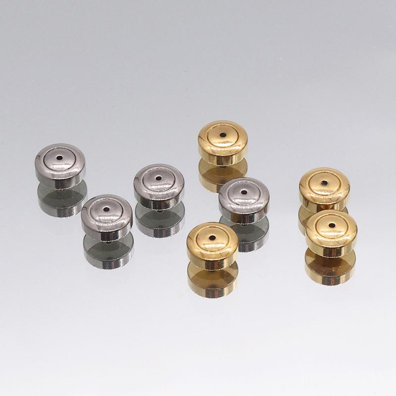 High-End Earrings with Built-In Silicone Round Ear Plugs, Stainless Steel Ear Clasps, DIY Accessories, and Ear Pin Backs