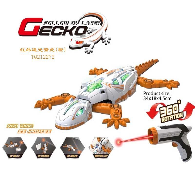 Cross-border bestseller: infrared light-following simulated wall-climbing tiger chameleon lizard remote control car children's light-following toy