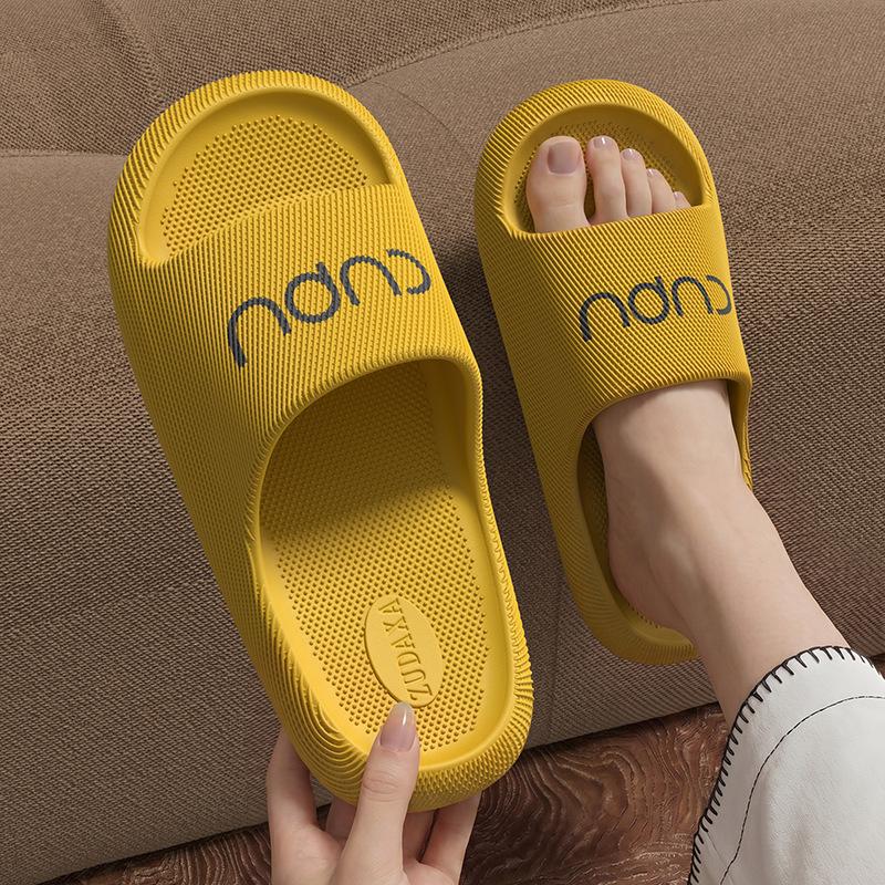 New Anti-Slip Eva Slippers for Women, Summer Couple's Home Indoor Soft-Soled Comfortable Silent Bathroom Slippers Wholesale