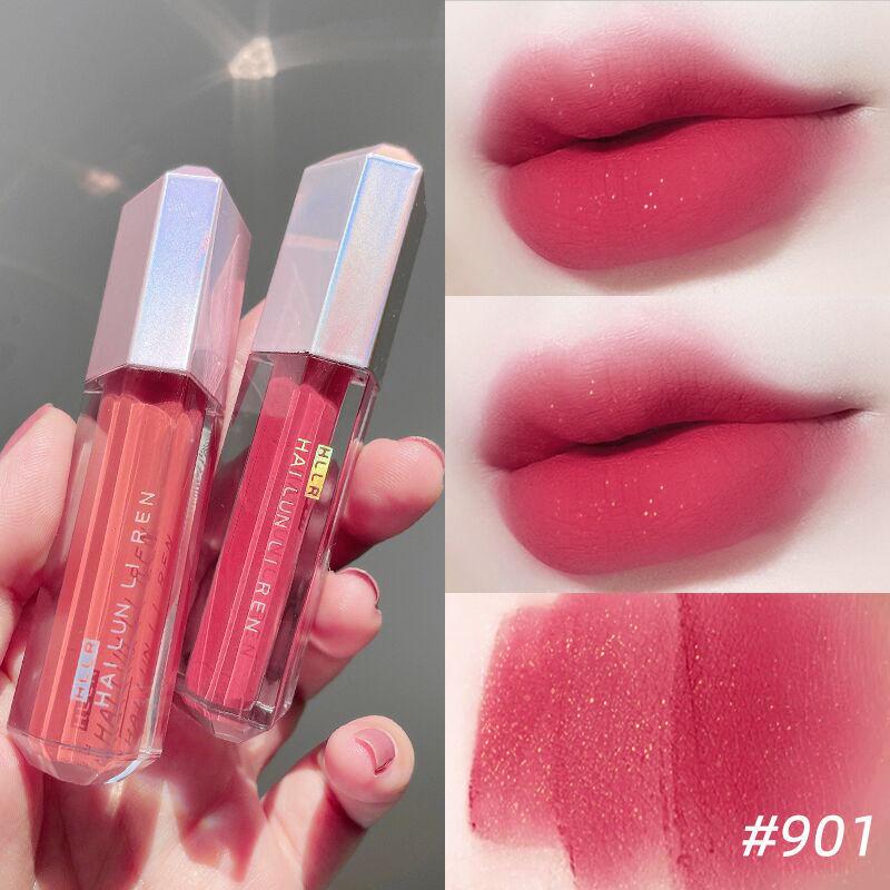 Helen Beauty Matte Velvet Lip Mud Lip Glaze, Long-Lasting, Matte Finish, Brightening, Affordable Student Lipstick Wholesale