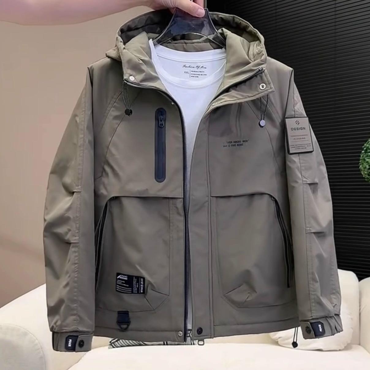 Winter New Men's Thickened Warm Cotton Jacket with Hood, Versatile Casual Outdoor Jacket for Men