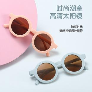 Ins Kidsren's Sunglasses Sunglasses Wholesale Trendyy Retro Baby Sunglasses K-Style Boys and Girls Sunglasses in Stock