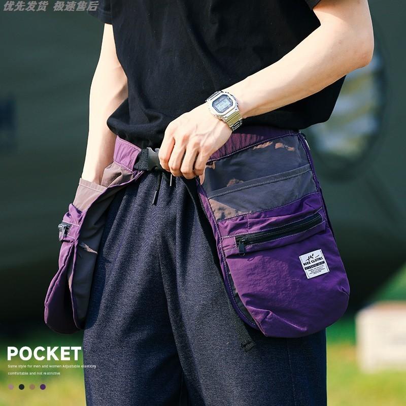 Multi-Pocket Zippered Waist Bag, Multifunctional and Trendy, for Outdoor Camping, Travel, Sports, Fitness, Cycling, High-Tech