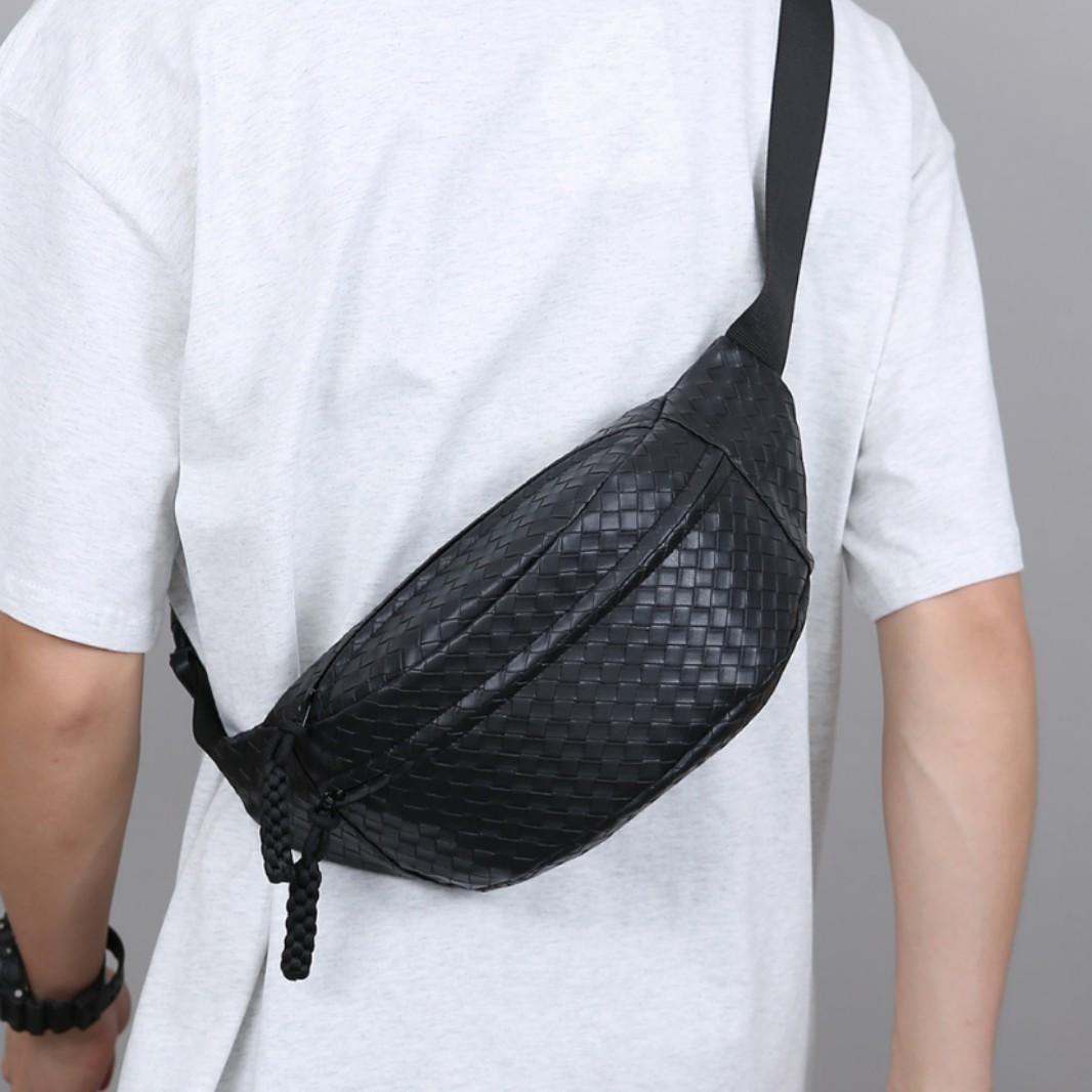 New trendy brand waist bag for men and women, fashionable, casual, versatile, large-capacity, stylish shoulder sports crossbody bag, outdoor backpack