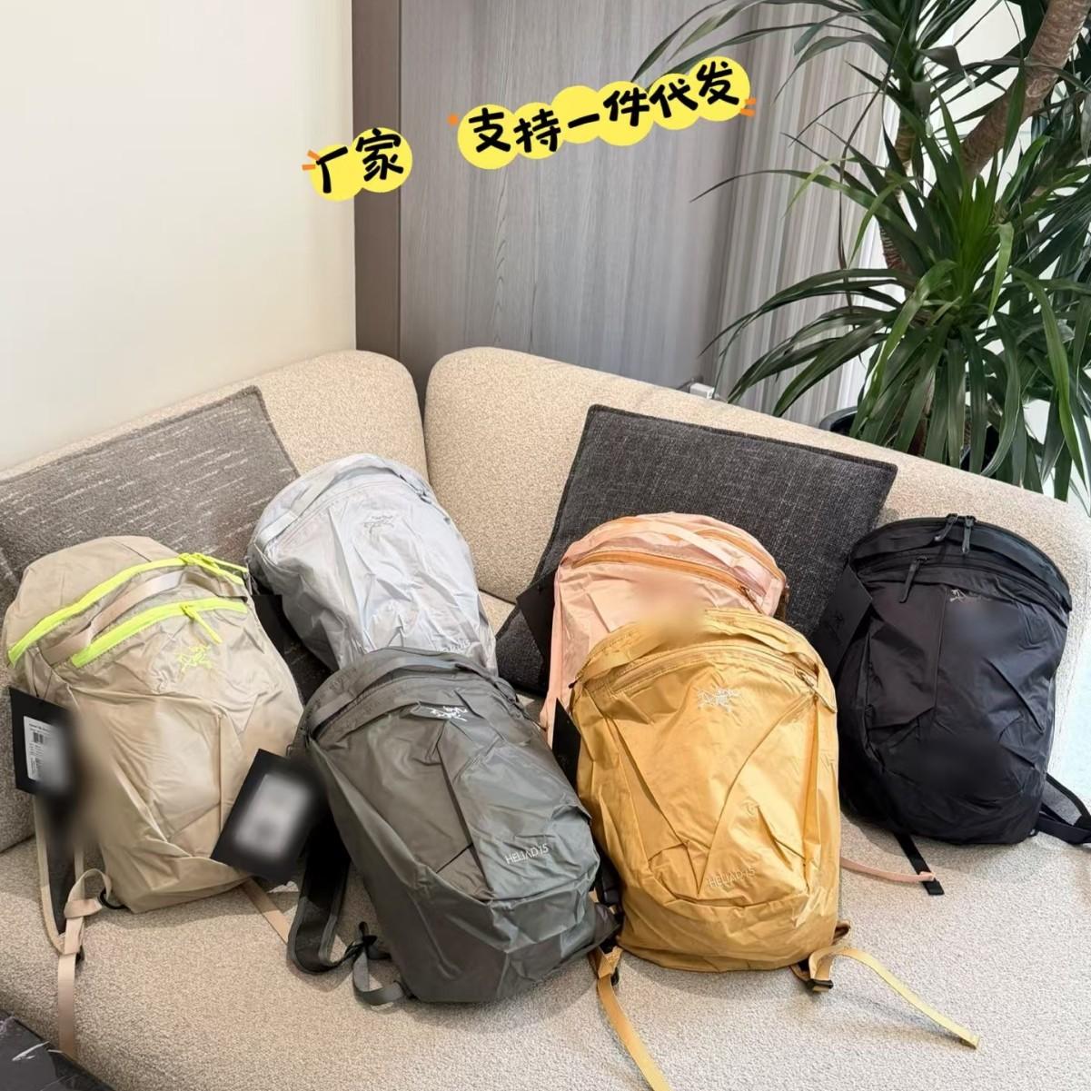 Arc'Teryx Backpack Genuine Lightweight Outdoor Waterproof Heliad 15L New Backpack