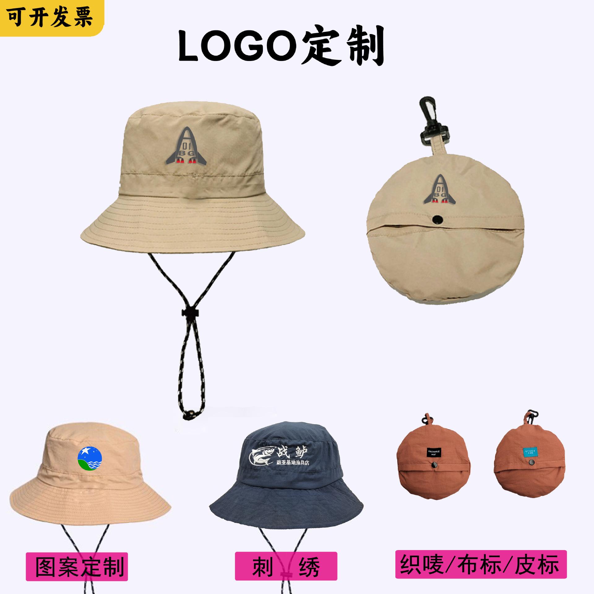 New Waterproof Fisherman Hat Custom Logo Sunshade and Sun Protection Hat for Women Outdoor Fishing Foldableing Bag Storage Mountaineering Hat