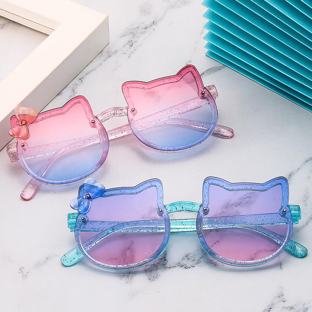Children's Sunglasses for Girls, Uv Protection, Cute Cat Bow, Little Girl Sunglasses, Super Cute Baby Glasses
