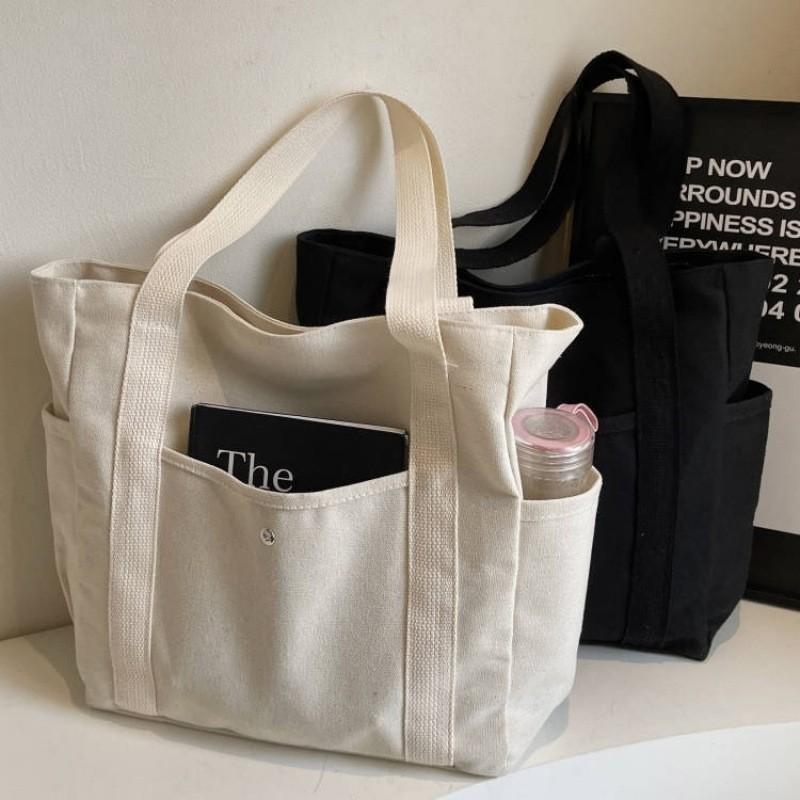 Large-Capacity Tote Canvas Bag for Work and Outings, Good-Looking Work Clothing, Versatile Literary and Artistic Student Bag, Shoulder Bag