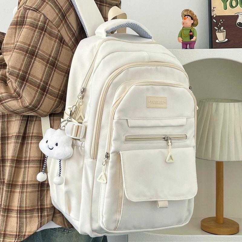 School Bag for Girls, Ins-Style Versatile Backpack for Grades 3-6, Middle School, High School, and College Students, Large Capacity, Weight-Reducing, Multi-Layered Double-Shoulder Backpack