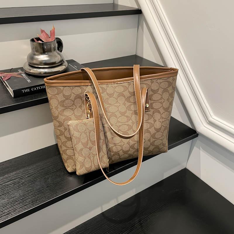 High-end large-capacity shopping bag for women, 2025 new fashion versatile handbag, popular large crossbody bag