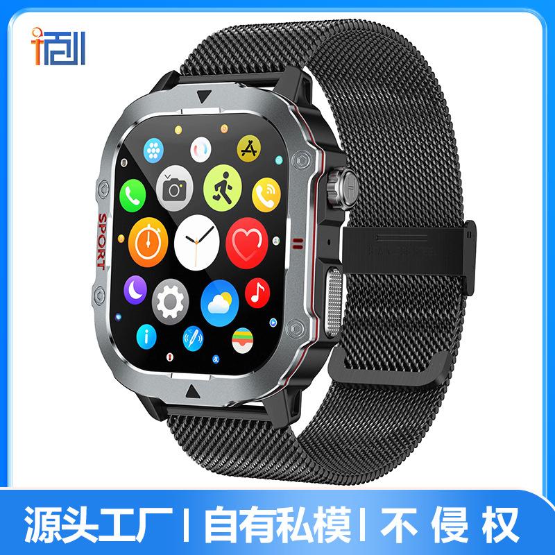 Cross-Border New Model Qx11 Smart Watch with Bluetooth Calling, Heart Rate, Blood Pressure, and Blood Oxygen Monitoring, Three-Proof Outdoor Sports Watch