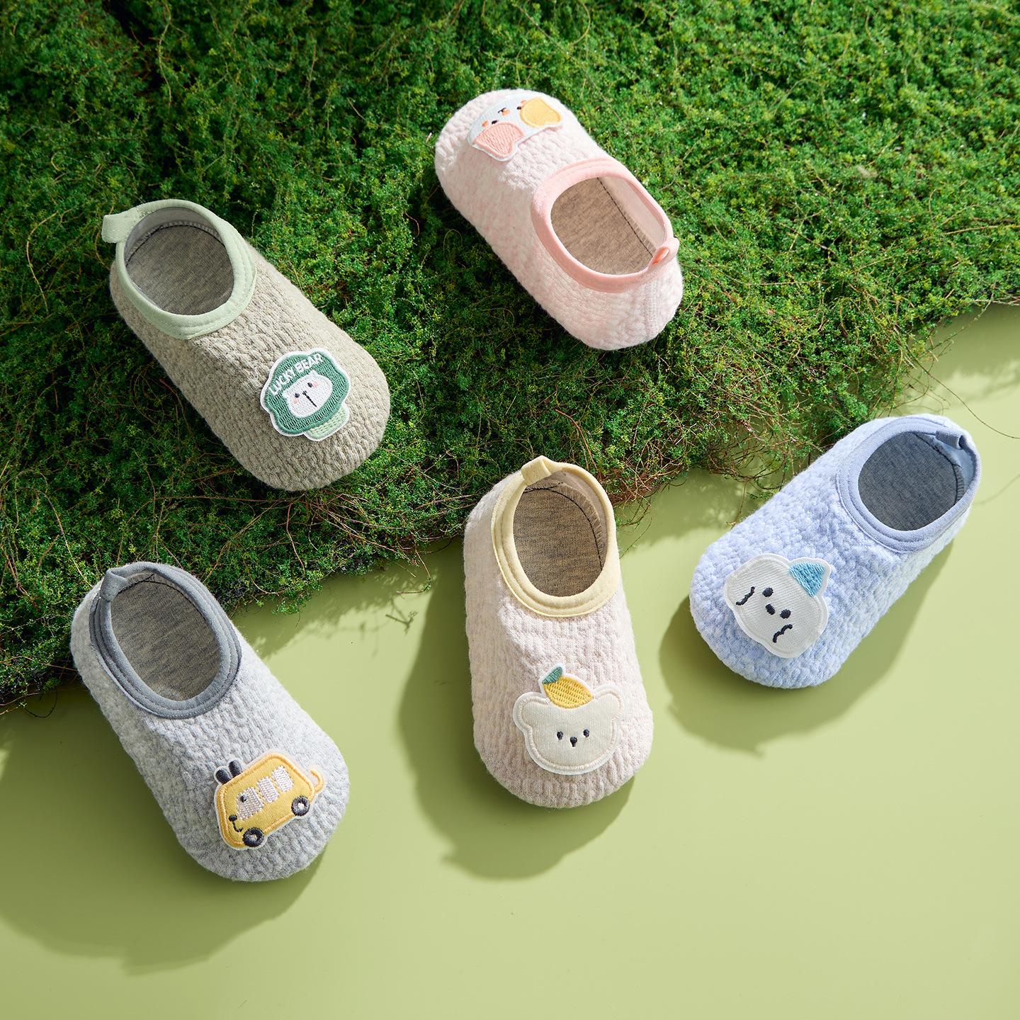 Baby Floor Socks Spring and Autumn Thin Style Infant Toddler Shoes Non-Slip Cold-Proof Soft Sole Indoor Children's Sock Shoes