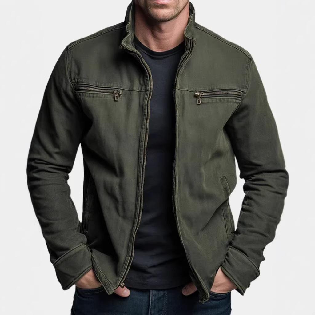 European and American spring jackets for men, workwear jackets, casual retro long-sleeve cardigans, loose-fitting sportswear, foreign trade cross-border men's clothing