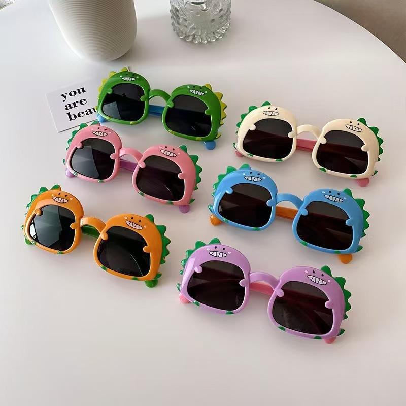 Little Dinosaur Children's Sunglasses Wholesale Cute Cartoon Anti-Uv Children's Sunglasses Dinosaur Baby Toy Glasses