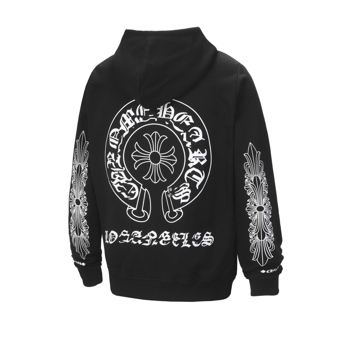 Correct Version C+H26Ss Autumn and Winter Hot-Selling Horse Hoof Sanskrit Print Zipper Hoodie Couple Style One Piece