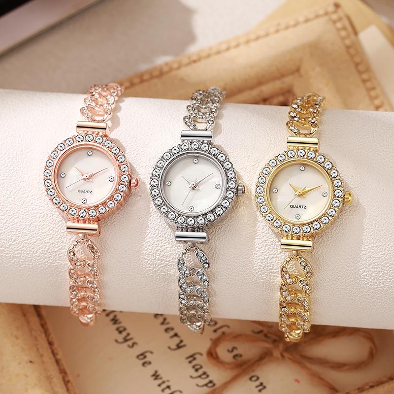 New Korean Style Twist Temperament Drawstring Design Compact and Fashionable Female Student Junior High School Lazy Bracelet Female Watch