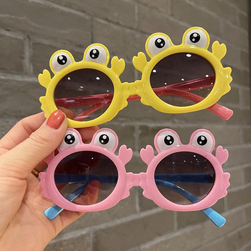 Children's Sunglasses, Girls' Cute Sunglasses, Anti-Uv Baby Sunglasses, Boys' Crab Cartoon Glasses, Trendy Toys