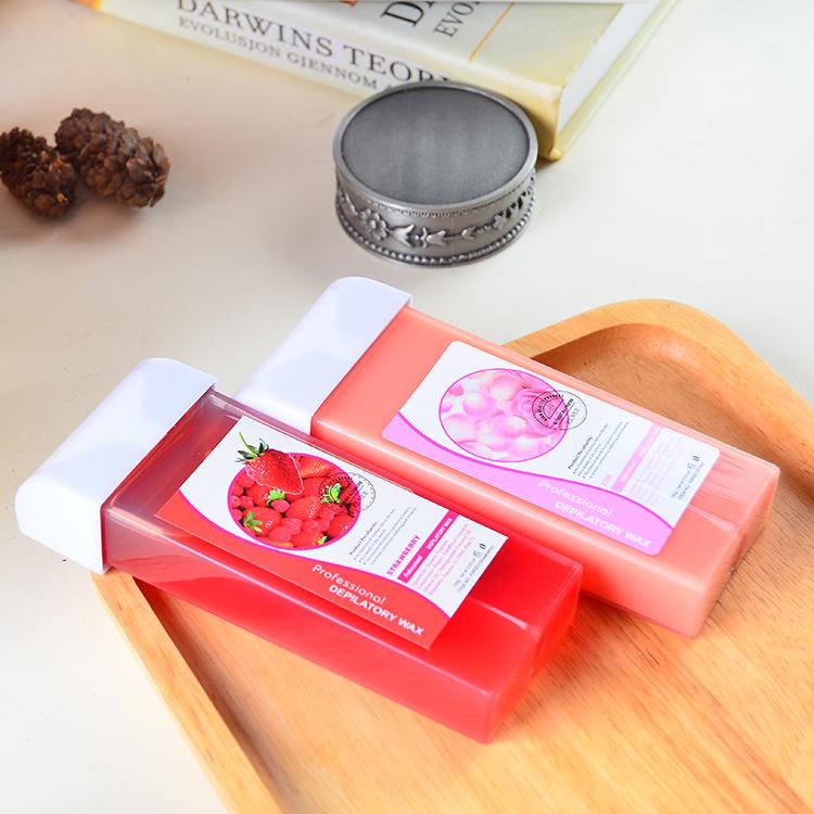 Factory 100g Depilatory Wax block portable wax therapy machine mini hot wax machine Depilatory Wax strip multi-color optional cross-border foreign trade