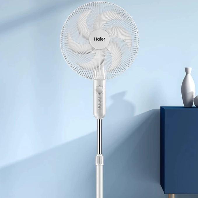 Haier Electric fan floor fan household turning page shaking head mechanical vertical electric fan
